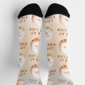Donut Dream: Glazed Smile Pup  Socken (Oben)