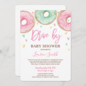 Donut Drive by Baby Showgirl Einladung (Vorne/Hinten)