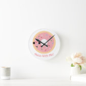 "Donut" Durcheinander mit mir Runde Wanduhr (Zuhause)
