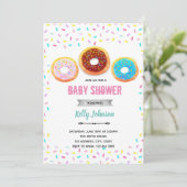 Donut Dusche Einladung (Stehend Vorderseite)