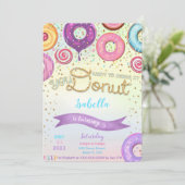 Donut-Einladung Einladung (Stehend Vorderseite)