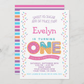 Donut Eiscreme-Cookie, Süßigkeiten Einladung zum G (Vorne/Hinten)