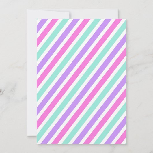 Donut erwachsen farbenfrohe Einladung zum Geburtst (Rückseite)