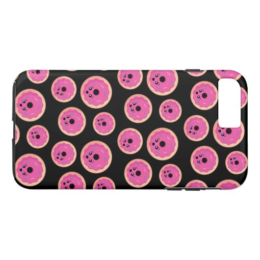Donut Face Kawaii Art Case-Mate iPhone Hülle (Rückseite (Horizontal))