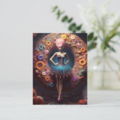 Donut Fashion Model Postkarte (Stehend Vorderseite)