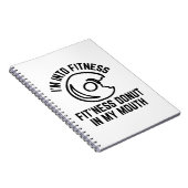 Donut Fitness Funny Notizblock (Rechte Seite)