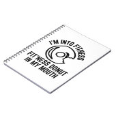 Donut Fitness Funny Notizblock (Linke Seite)