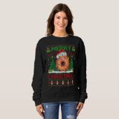 Donut Food   Xmas Tree Ugly Santa Donut Christmas Sweatshirt (Vorne ganz)