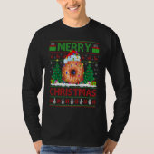 Donut Food Xmas Tree Ugly Santa Donut Christmas T-Shirt (Vorderseite)
