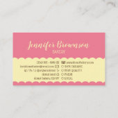 Donut Foto Geschmacky Visitenkarte (Rückseite)