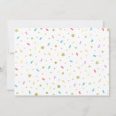 Donut Foto zum Geburtstag Einladung zwei süße Part (Rückseite)