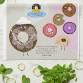 Donut Friends Kitchen Teetuch Geschirrtuch (Gefaltet)