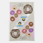Donut Friends Kitchen Teetuch Geschirrtuch (Vertikal)