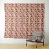 Donut Fun Tapestry Wandteppich (Beispiel (Horizontal))