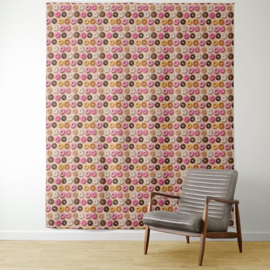 Donut Fun Tapestry Wandteppich (Beispiel)