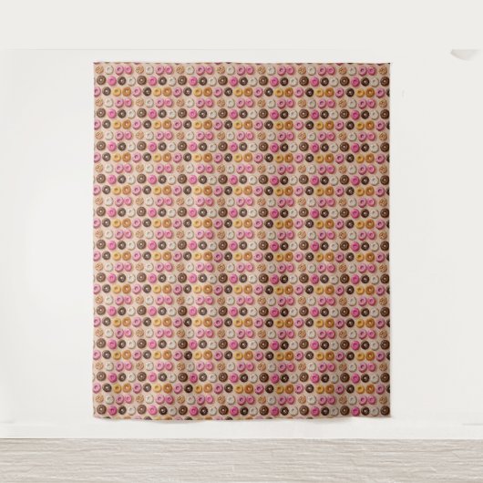 Donut Fun Tapestry Wandteppich (Vorderseite)