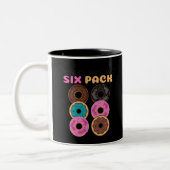 Donut Funny Zweifarbige Tasse (Links)
