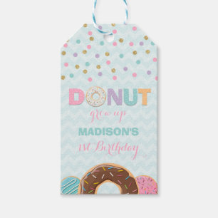 Donut Gastgeschenk Danke, dass Tag Donut aufwachse Geschenkanhänger