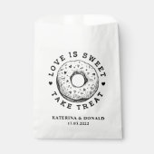 Donut Gastgeschenk Hochzeit Bag Geschenktütchen (Vorderseite)