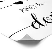 Donut-Gastgeschenk Hochzeit-Zeichen | LECKEREI Poster (Ecke)