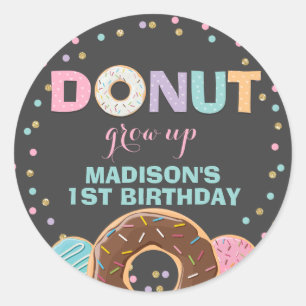 Donut Gastgeschenk Tag Aufkleber Siegel nicht aufw