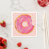 Donut Geburtstag Donut mit Sprinklen Geburtstag Serviette (Beispiel)