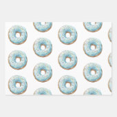 Donut Geburtstag Geschenkpapier | Süße Donut Set (Vorderseite)
