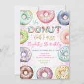 Donut-Geburtstags-Einladung Einladung (Vorderseite)