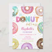 Donut-Geburtstags-Einladung Einladung (Vorderseite)