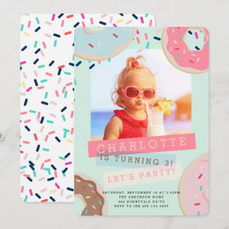 Donut Geburtstagseinladung - Verpassen Sie dieses  Einladung