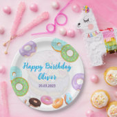 Donut Geburtstagsjunge Papier Teller (Party)