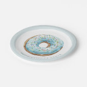 Donut-Geburtstagspapierplatten | Süße Donut Pappteller (Schrägansicht)
