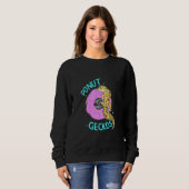 Donut geckos Leopard Gecko Lizard Reptilienhalteri Sweatshirt (Vorne ganz)