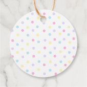 Donut Gender Reveal Junge oder Mädchen Party Geschenkanhänger (Rückseite)