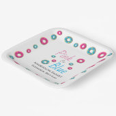 Donut Gender Reveal Pappteller (Gewinkelt)