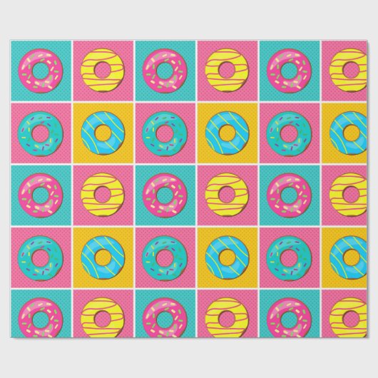 Donut Geschenkpapier (Flach)