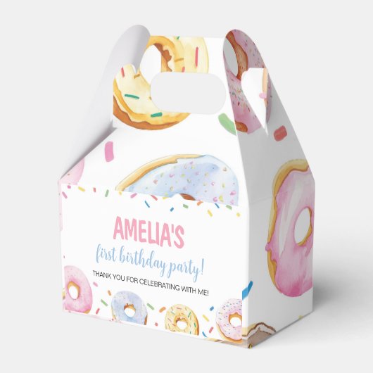 Donut Girl Birthday Gevor Box Geschenkschachtel (Vorderseite)