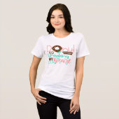 Donut Go Break mein Herz Moderne Valentine Tri-Blend Shirt (Vorderseite voll)