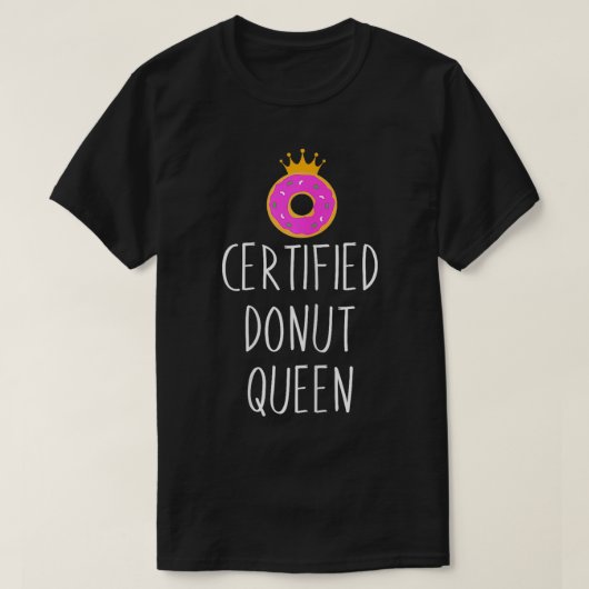 Donut Graphic Certified Donut Food Lover T-Shirt (Design vorne)