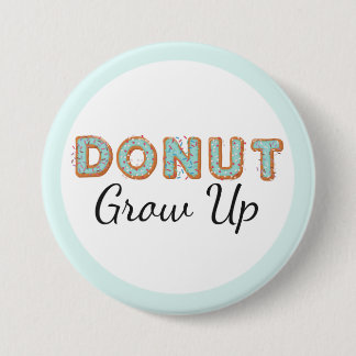 Donut Groove Blue Iced Baby Erstgeburt Button