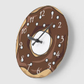 Donut Große Wanduhr (Winkel)