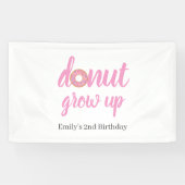 Donut Grow Up 2. Geburtstag Banner (Horizontal)