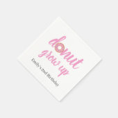 Donut Grow Up 2. Geburtstag Serviette (Ecke)