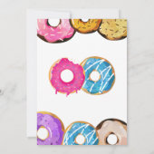 DoNut Grow Up Birthday Einladungskarte (Rückseite)