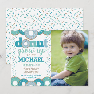Donut Grow Up Einladung