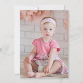 Donut Grow Up First 1st Birthday Invitation Einladung (Rückseite)