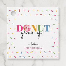 Donut Grow up Niedlich Sprinklen Geburtstagsfarbe Geschenkanhänger