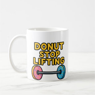 Donut-Hantel Lustiger Fitness-Becher Süße & Star Kaffeetasse