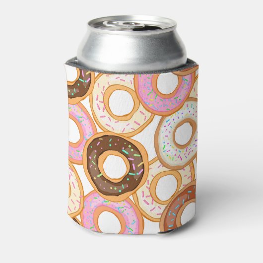 Donut Icing: Realistisches nahtloses Design Dosenkühler (Kanne Rückseite)