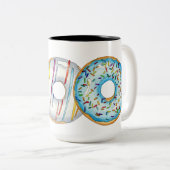 Donut Influencer Tasse Wasserfarben Illustration (VorderseiteRechts)